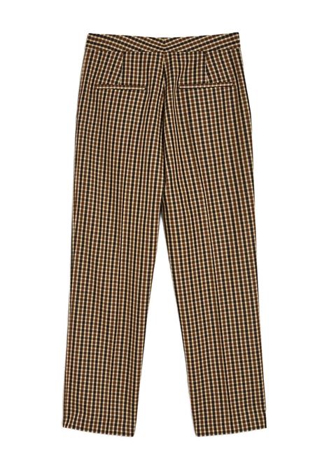 Pantaloni a quadri in marrone Jil sander - donna JIL SANDER | J01KA0181J40271242